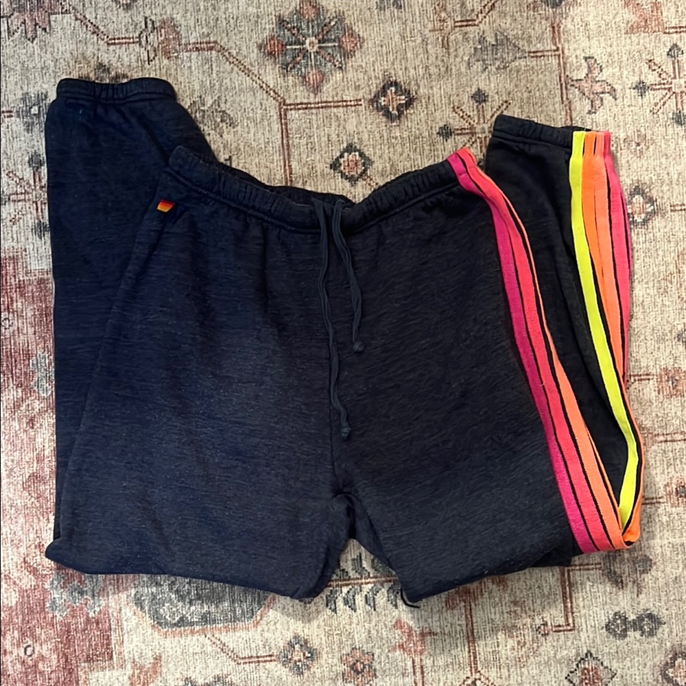 Aviator Nation 5 stripe sweatpants